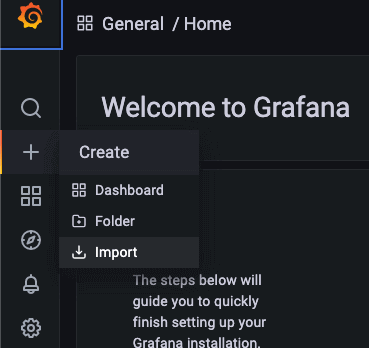 Grafana import dashboard Grafana import